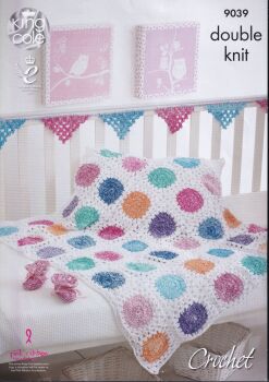 9039 BABY ACCESSORIES CROCHET PATTERN BY KING COLE