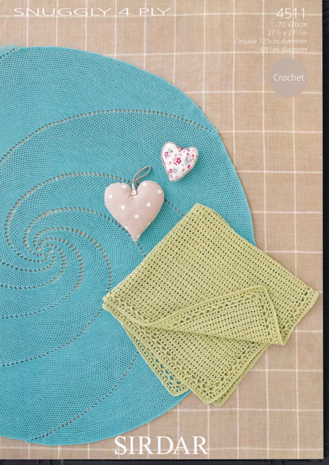 4511 BLANKETS CROCHET PATTERN BY SIRDAR