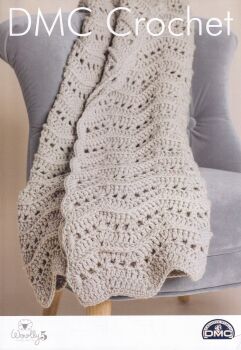 WARM AND WAVY THROW CROCHET PATTERN BY DMC