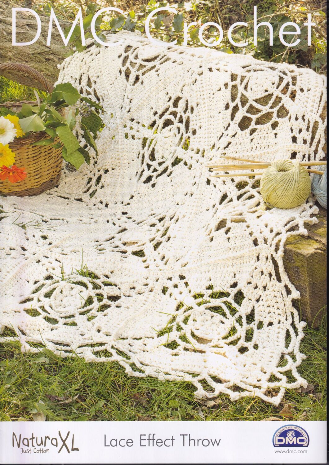 LACE EFFECT THROW CROCHET PATTERN BY DMC