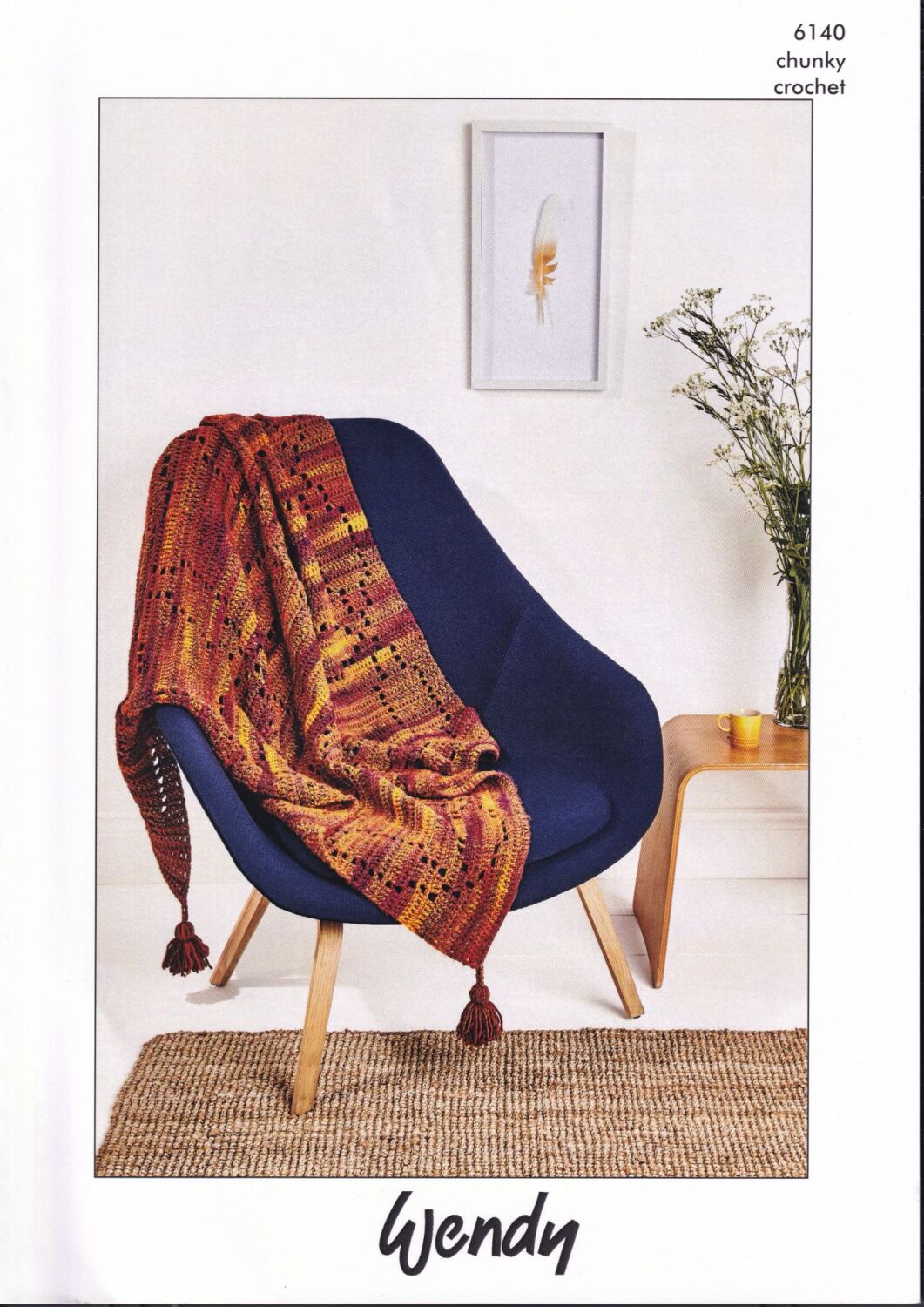6140 BLANKET CROCHET PATTERN BY WENDY