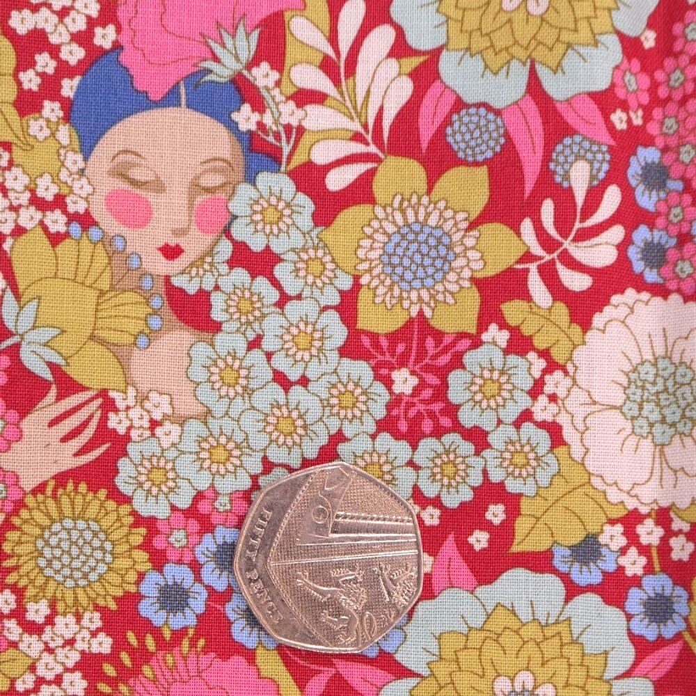 WALLFLOWER- WALLFLOWER BURGUNDY- BY TILDA