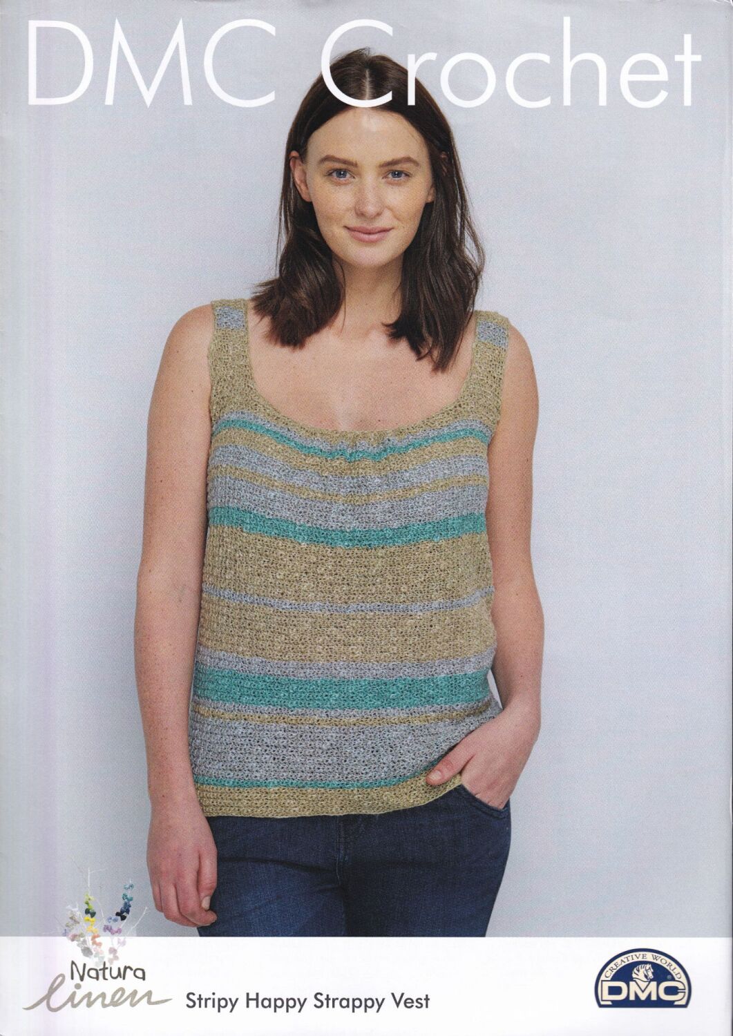 STRIPY HAPPY STRAPPY VEST CROCHET PATTERN BY DMC