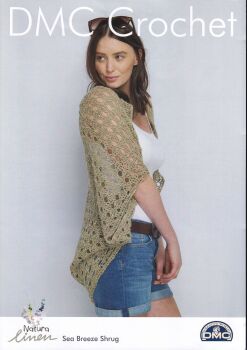 SEA BREEZE SHRUG CROCHET PATTERN BY DMC
