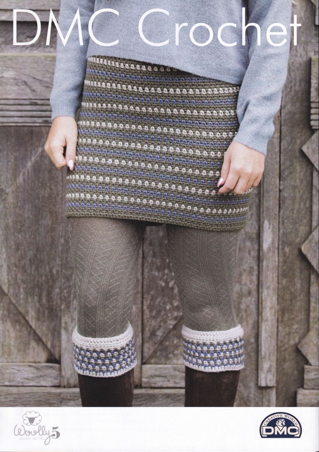 TWEEDIE SKIRT AND BOOT CUFFS CROCHET PATTERN BY DMC