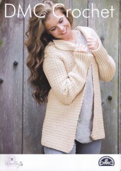 SLOUCHY SUNDAY JACKET CROCHET PATTERN BY DMC