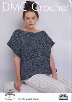 PARALLEL LINES PULLOVER CROCHET PATTERN BY DMC