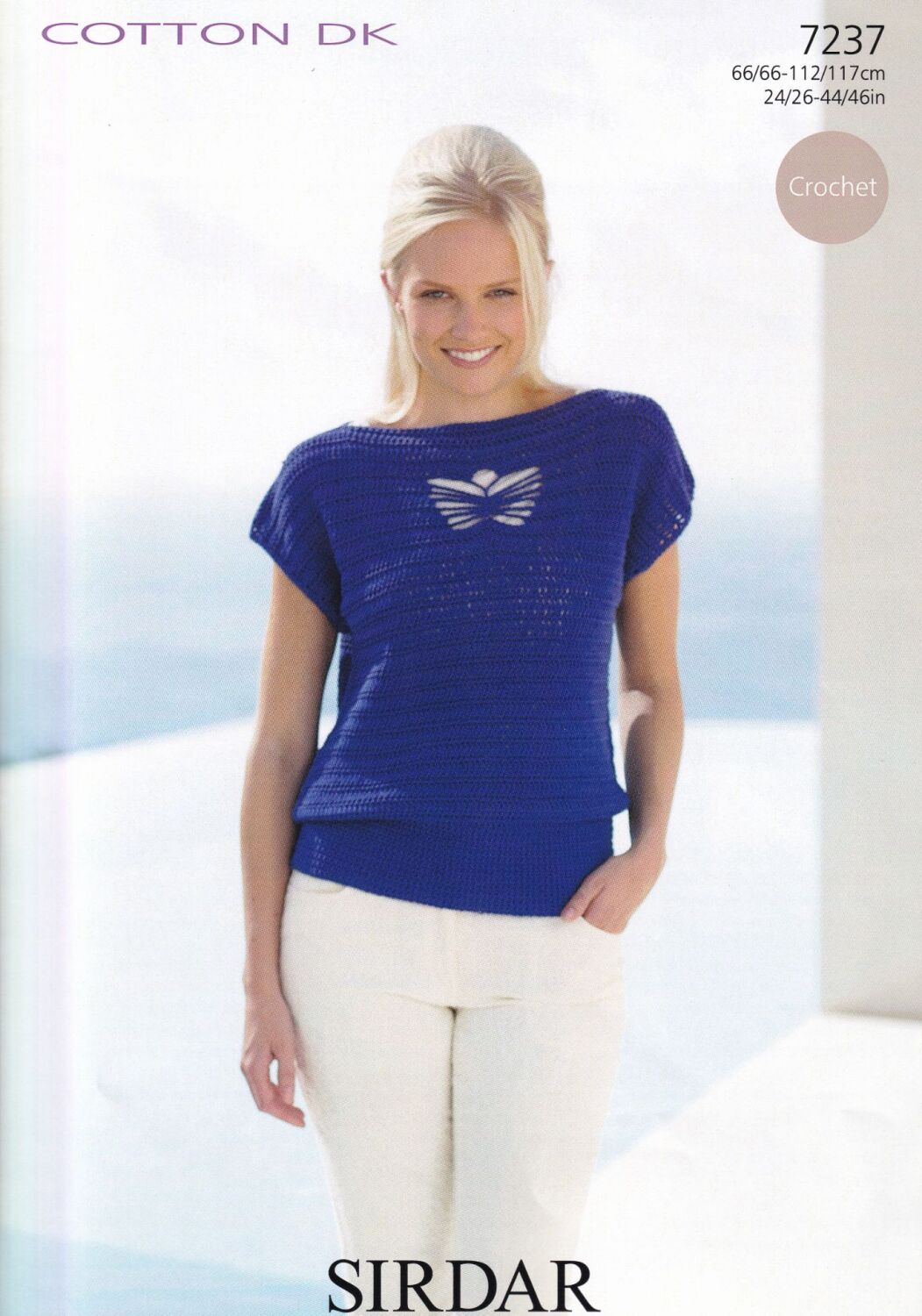 7237 TOPS CROCHET PATTERN BY SIRDAR