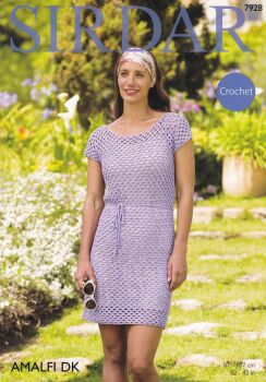 7928 DRESS CROCHET PATTERN BY SIRDAR