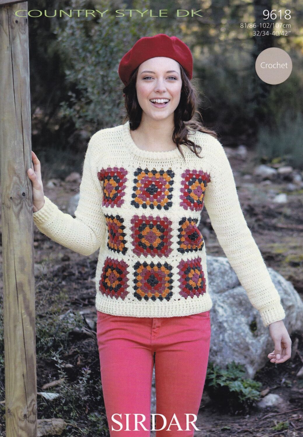 9618 SWEATER CROCHET PATTERN BY SIRDAR