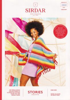 10523 WRAP CROCHET PATTERN BY SIRDAR