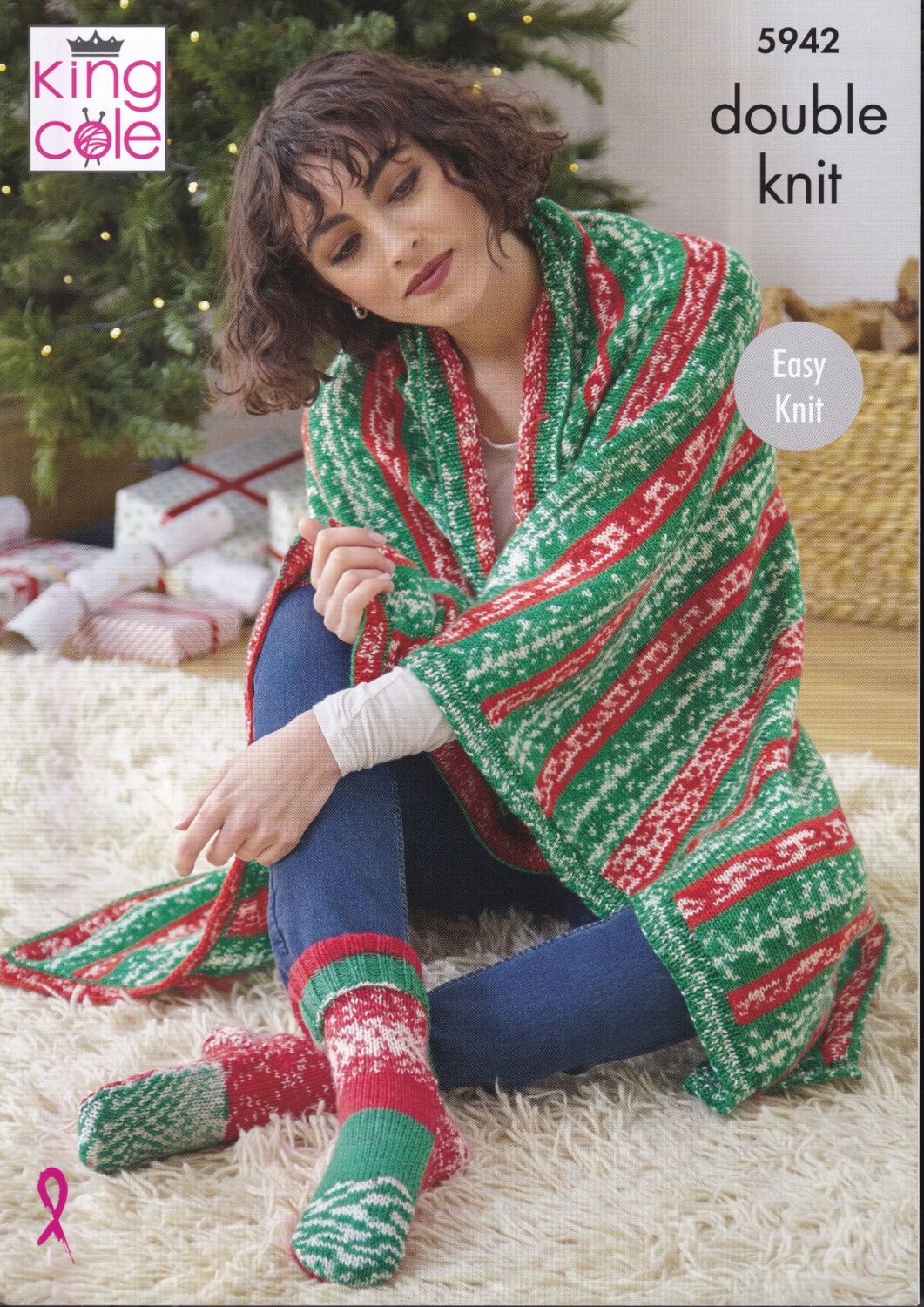 5942 BLANKET, SOCKS, STOCKING AND HOT WATER BOTTLE COVER KNITTING PATTERN B