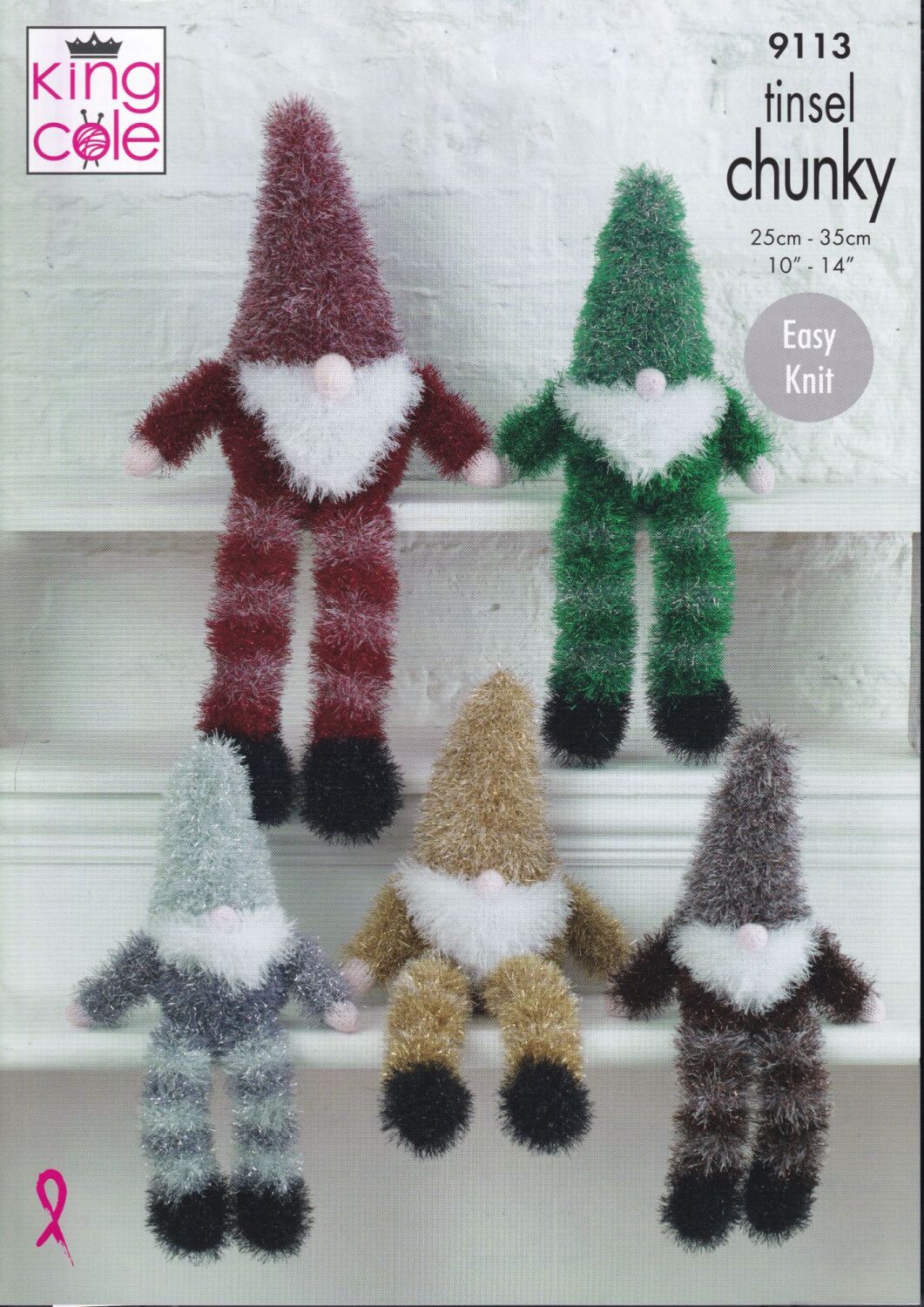 9113 CHRISTMAS GNOMES KNITTING PATTERN BY KING COLE