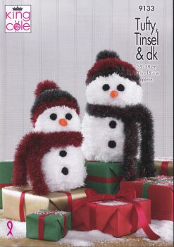 9133 SNOWMEN KNITTING PATTERN BY KING COLE