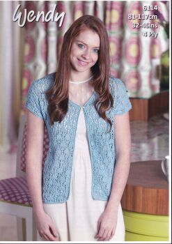 6114 CARDIGAN KNITTING PATTERN BY WENDY