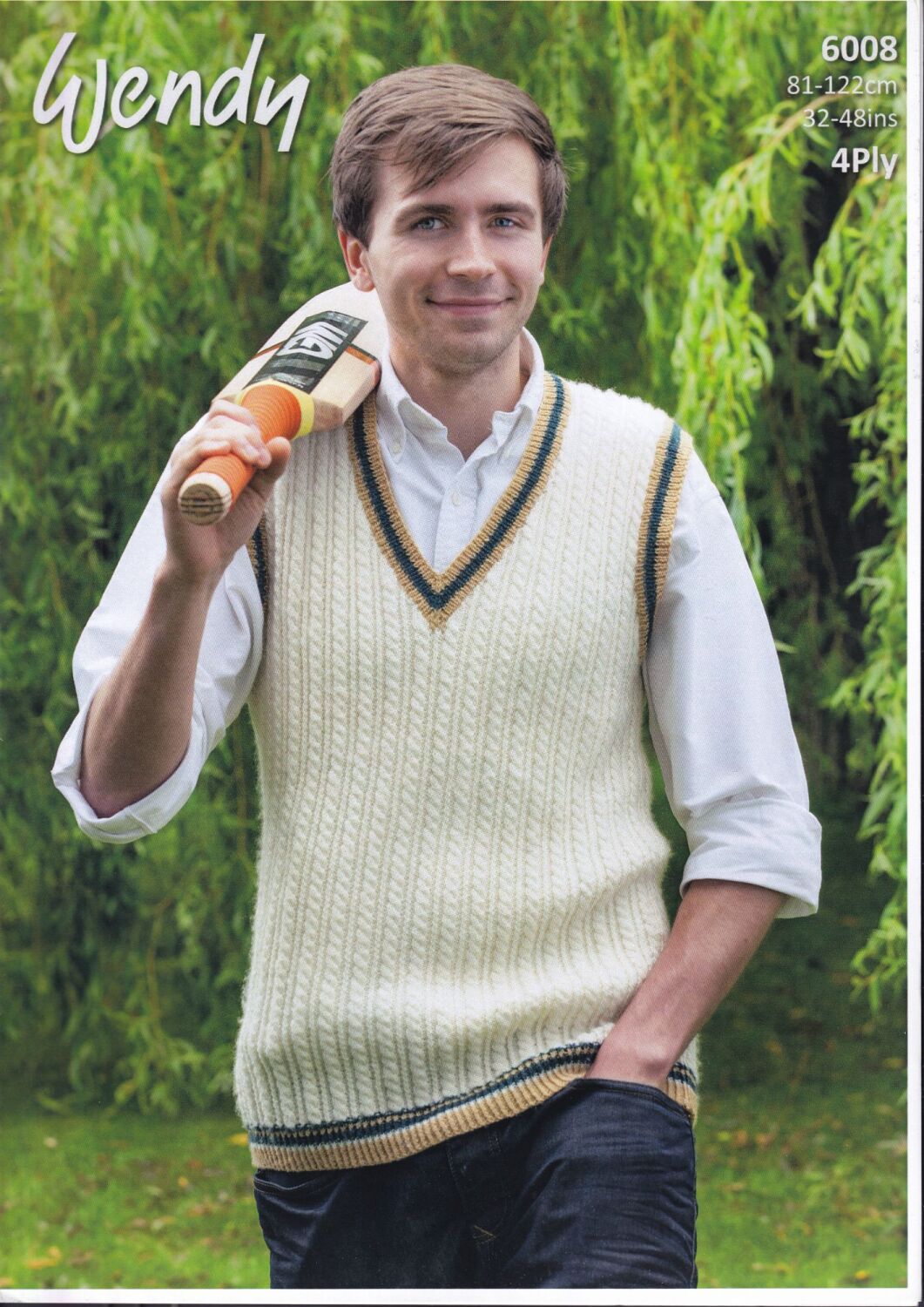 6008 SPORTS SLIPOVER KNITTING PATTERN BY WENDY