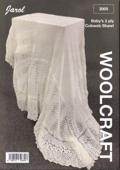 2005 COBWEB BABY SHAWL KNITTING PATTERN BY WOOLCRAFT