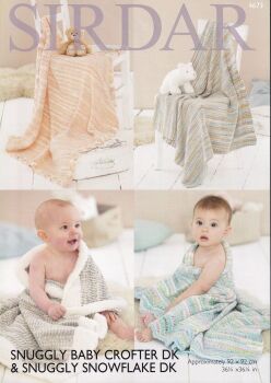 4673 BLANKETS KNITTING PATTERN BY SIRDAR