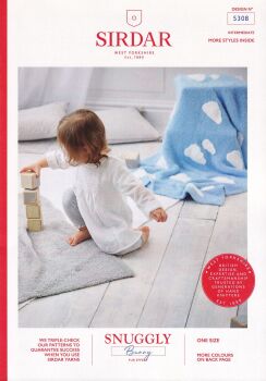 5308 CLOUD BLANKET KNITTING PATTERN BY SIRDAR
