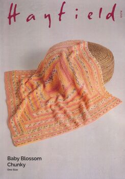 5574 BLANKET KNITTING PATTERN BY HAYFIELD