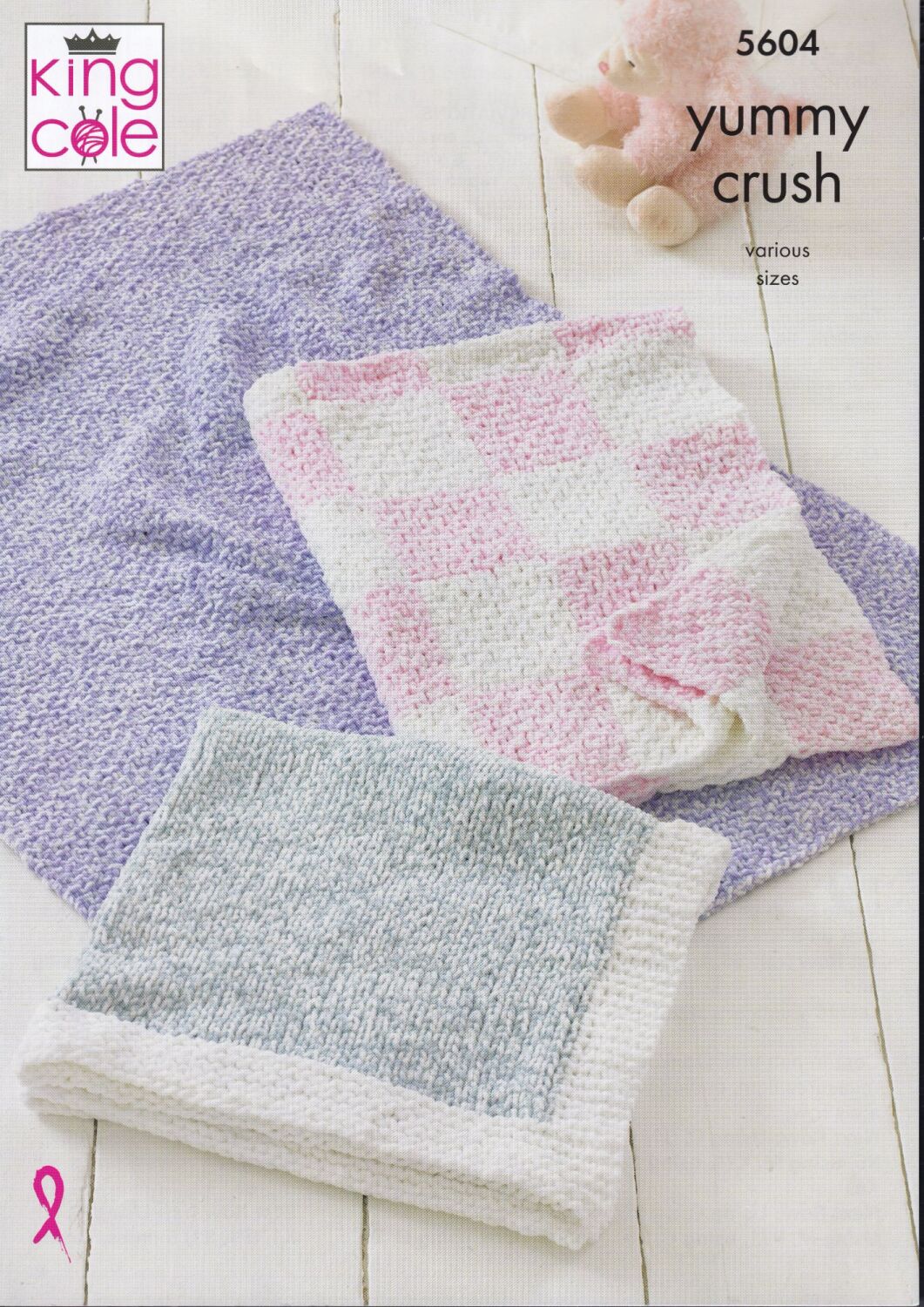 5604 BLANKETS KNITTING PATTERNS BY KING COLE