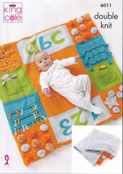 6011 PLAY MAT AND BOOKS KNITTING PATTERN BY KING COLE