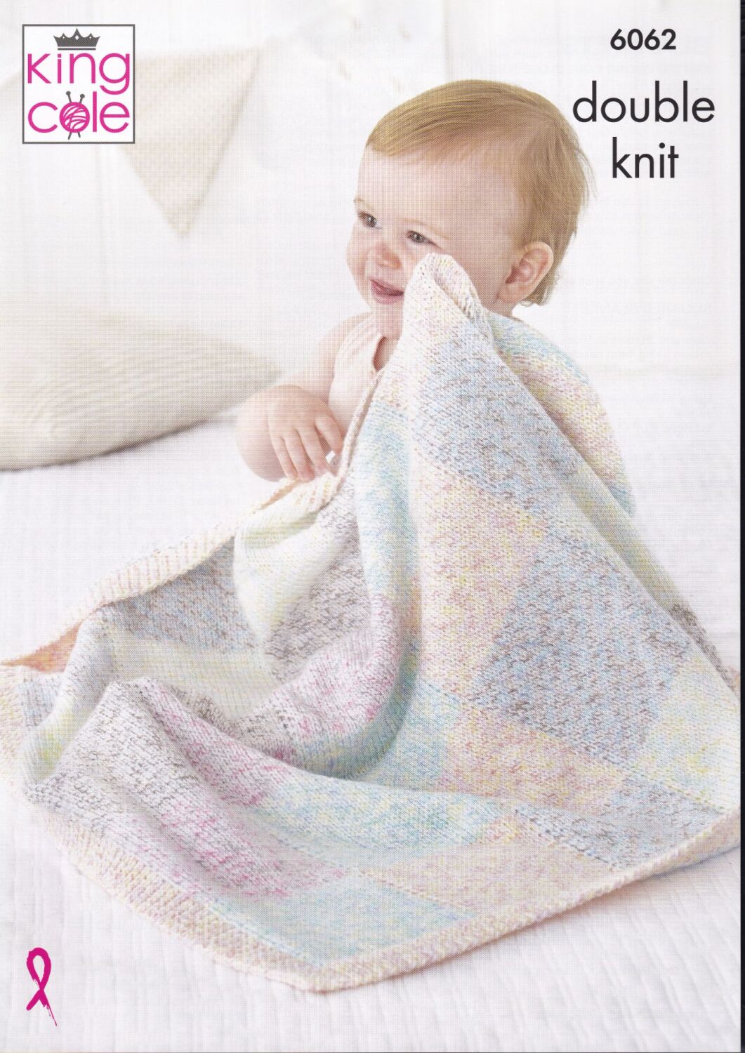 6062 BLANKETS KNITTING PATTERN BY KING COLE