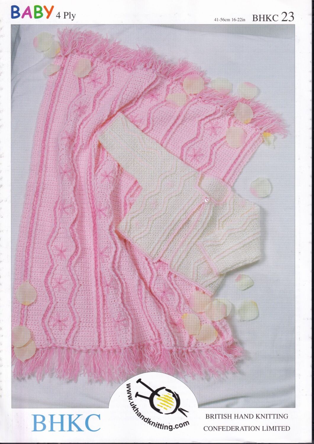 BHKC23 JACKET AND PRAM BLANKET CROCHET PATTERN BY UK HAND KNITTING