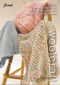 1046 IT'S A WRAP BLANKETS KNITTING PATTERN BY WOOLCRAFT