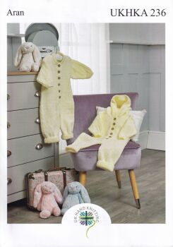 UKHKA236 CHILDS ALL IN ONE KNITTING PATTERN BY UK HAND KNITTING