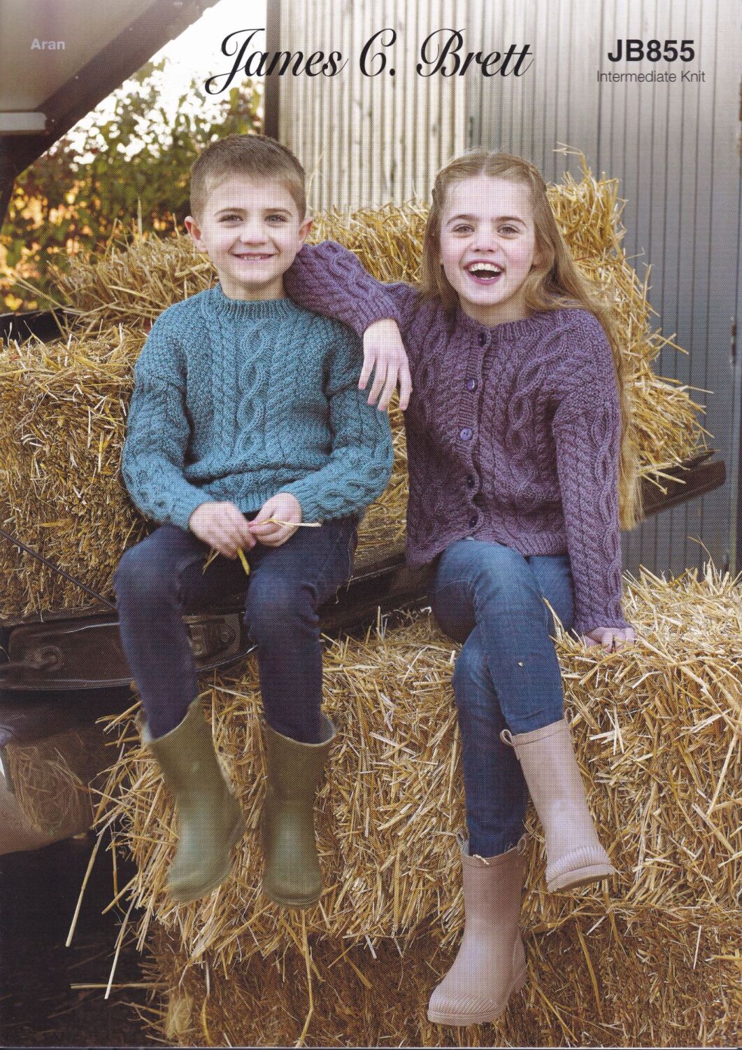 JB855 CHILDS SWEATER AND CARDIGAN PATTERN BY JAMES.C.BRETT