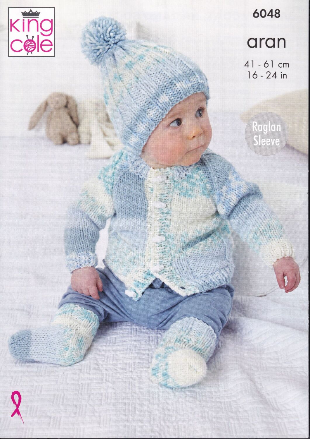 6048 BABY JACKET, COAT, HAT AND SOCKS KNITTING PATTERN BY KING COLE