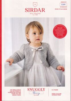 5309 CHILDS ROUND NECK AND V-NECK BOLERO KNITTING PATTERN BY SIRDAR