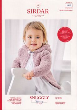 5310 CHILDS ROUND NECK AND HOODED CARDIGAN KNITTING PATTERN BY SIRDAR