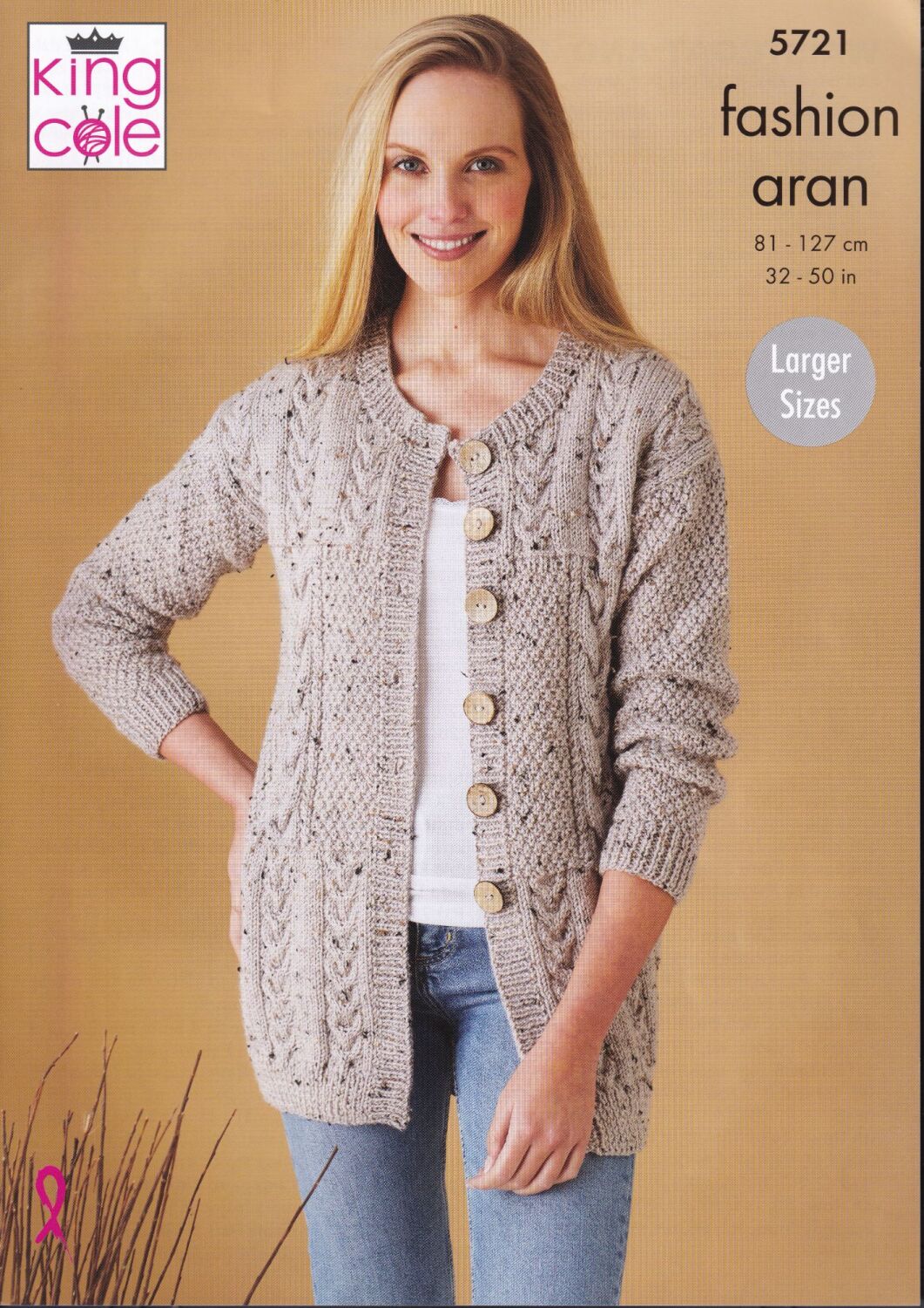 5721 WAISTCOAT AND JACKET KNITTING PATTERN BY KING COLE