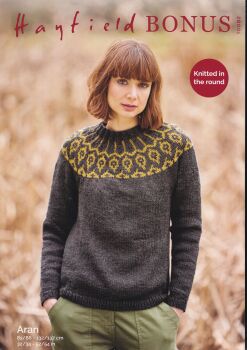 10082 SWEATER KNITTING PATTRN BY HAYFIELD