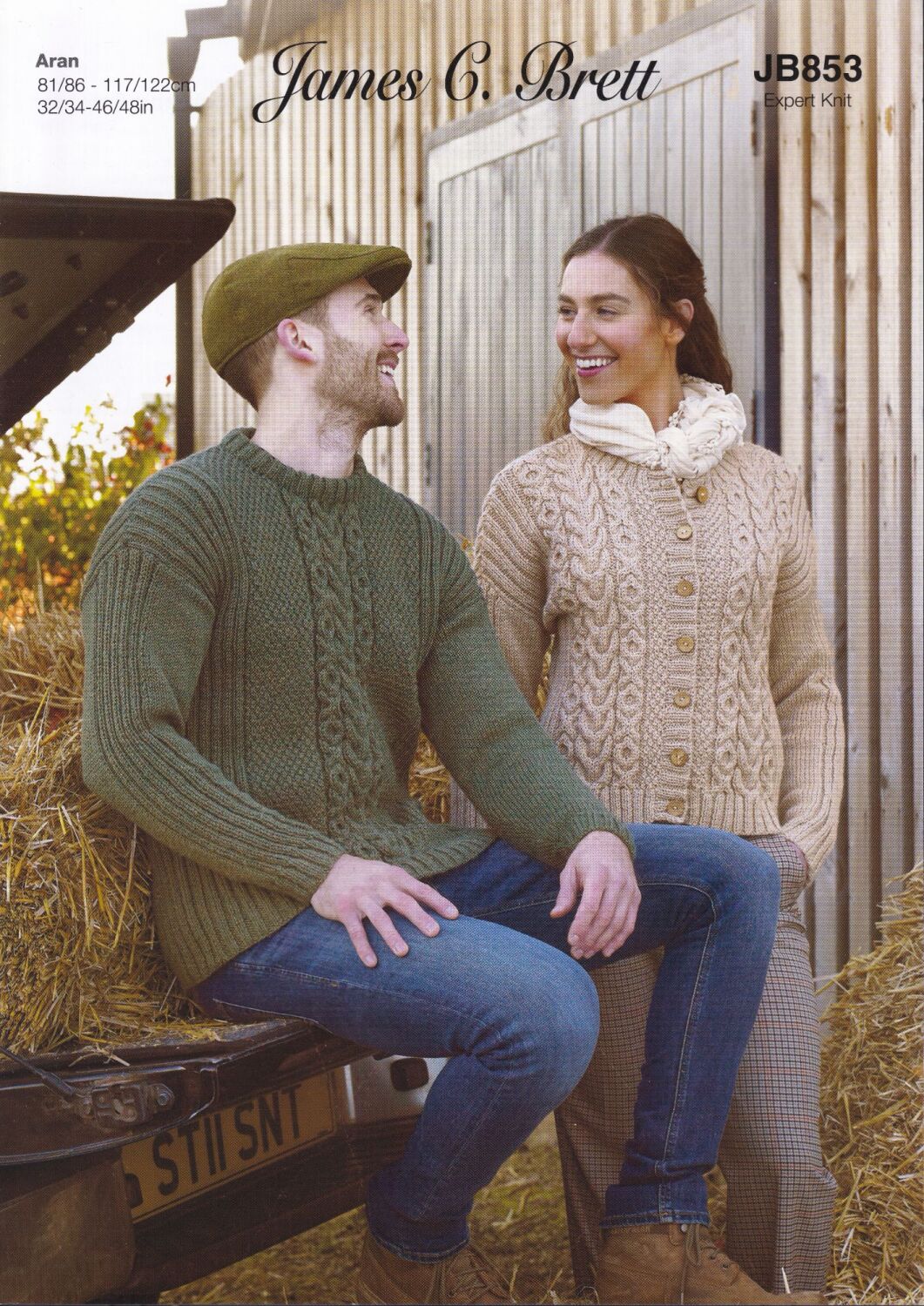 JB853 CARDIGAN AND SWEATER KNITTING PATTERN BY JAMES.C.BRETT