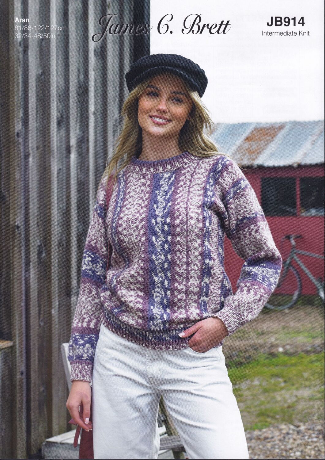 JB914 SWEATER KNITTING PATTERN BY JAMES.C.BRETT