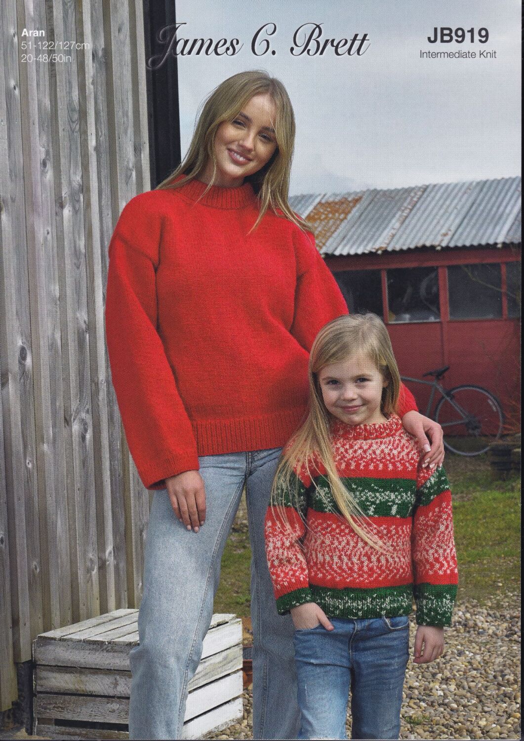 JB919 SWEATERS KNITTING PATTERN BY JAMES.C.BRETT