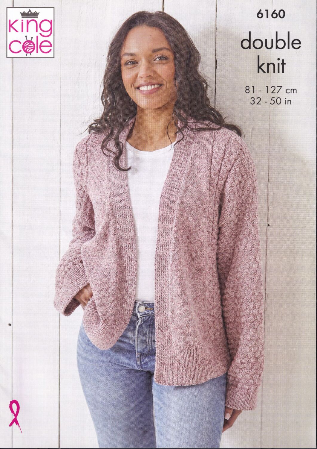 6160 SWEATER AND CARDIGAN KNITTIG PATTERN BY KING COLE