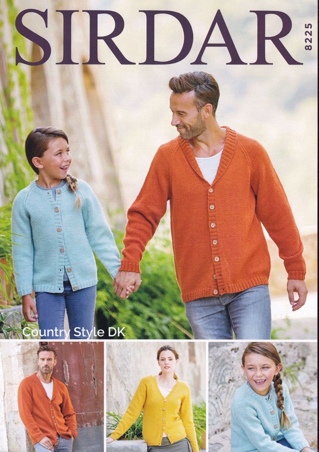 8225 CARDIGANS KNITTING PATTERN BY SIRDAR