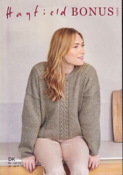 10265 SWEATER KNITTING PATTERN BY HAYFIELD