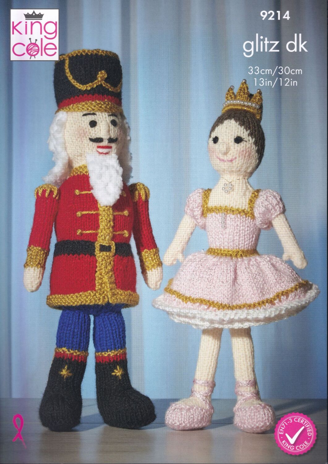 9214 THE NUTCRACKER AND THE PRINCESS KNITTING PATTERN BY KING COLE