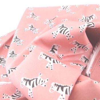 HAPPY LITTLE ZEBRA- 100% COTTON FABRIC