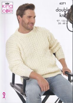 6371 SWEATERS KNITTING PATTERN BY KING COLE