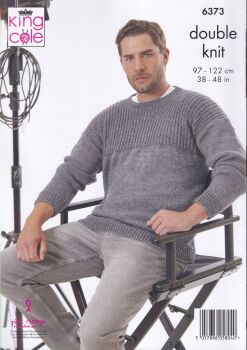 6373 SWEATERS KNITTING PATTERN BY KING COLE