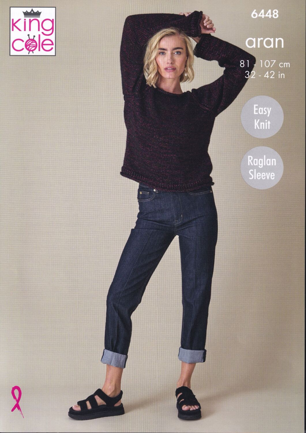 6448 SWEATERS KNITTING PATTERN BY KING COLE