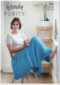 6057 KNEE BLANKET KNITTING PATTERN BY WENDY
