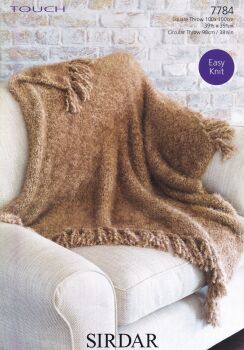 7784 THROWS KNITTING PATTERN BY SIRDAR