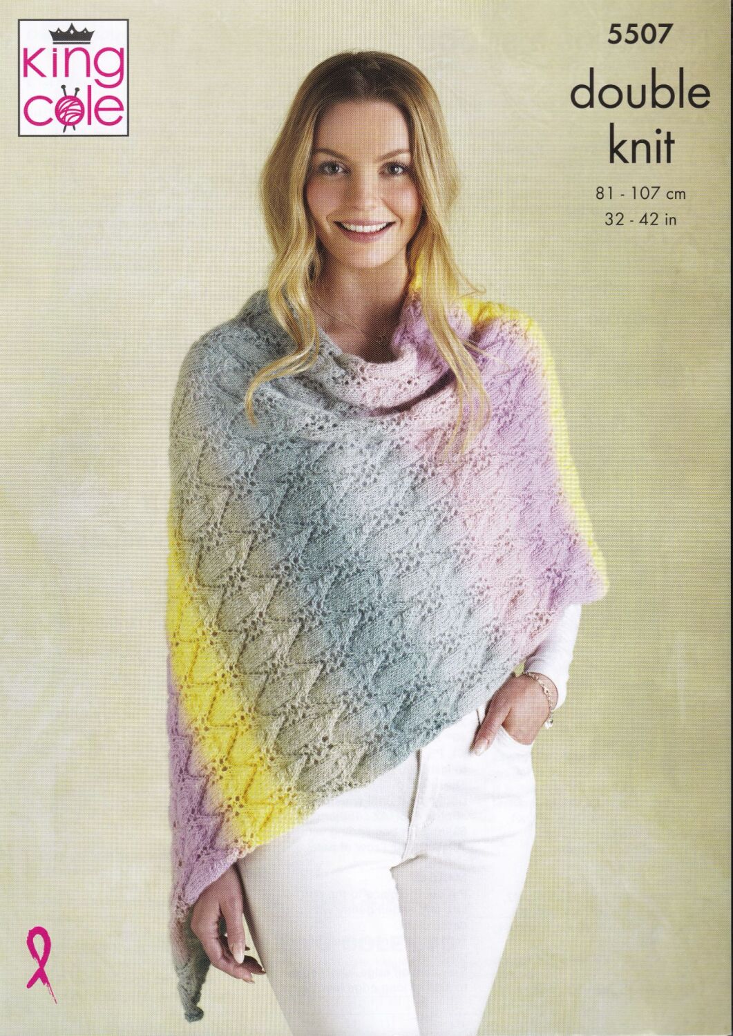 5507 PONCHO AND SNOOD KNITTING PATTERNS BY KING COLE